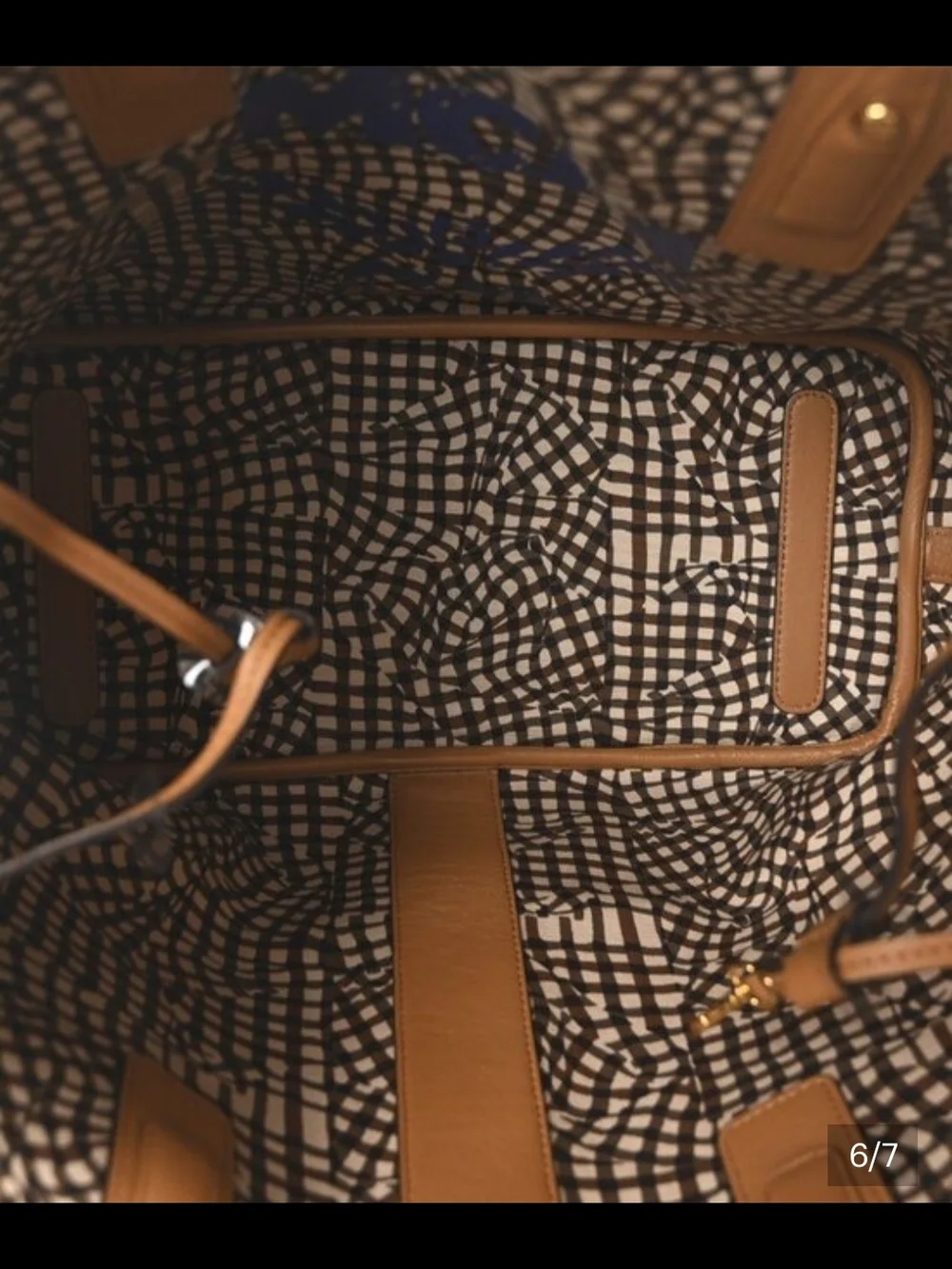 MCM Cognac Visetos Shopper Tote Bag - Picture 2 of 2